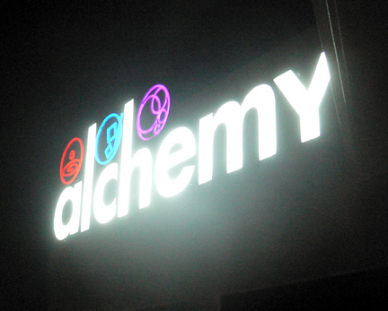 Alchemy club Manila Sign