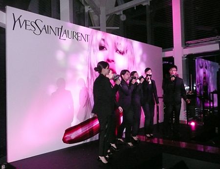 YSL cosmetic Hong Kong HK. The show itself was a series of skits.