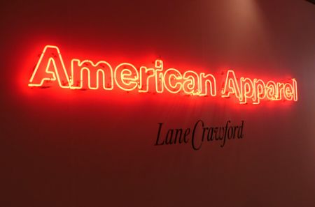 american apparel store layout. American Apparel at Lane