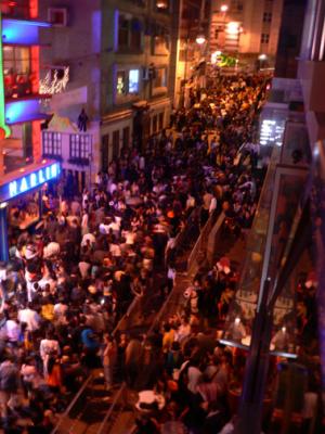 Lan Kwai Fong filled with people