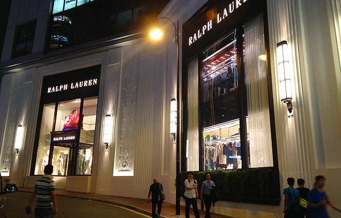 American fashion brand Polo Ralph Lauren store seen in Hong Kong